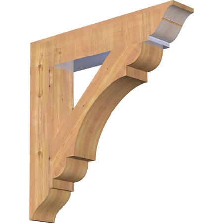 Ekena Millwork Olympic Traditional Smooth Bracket, Western Red Cedar, 5 1/2"W x 32"D x 32"H BKT06X32X32OLY01SWR